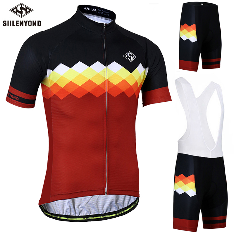 SIILENYOND Pro Ŭ Ƿ Ŭ Ʈ MTB  Ƿ Maillot Ropa Ciclista Bike Sportswear Cycling Jerseys Set